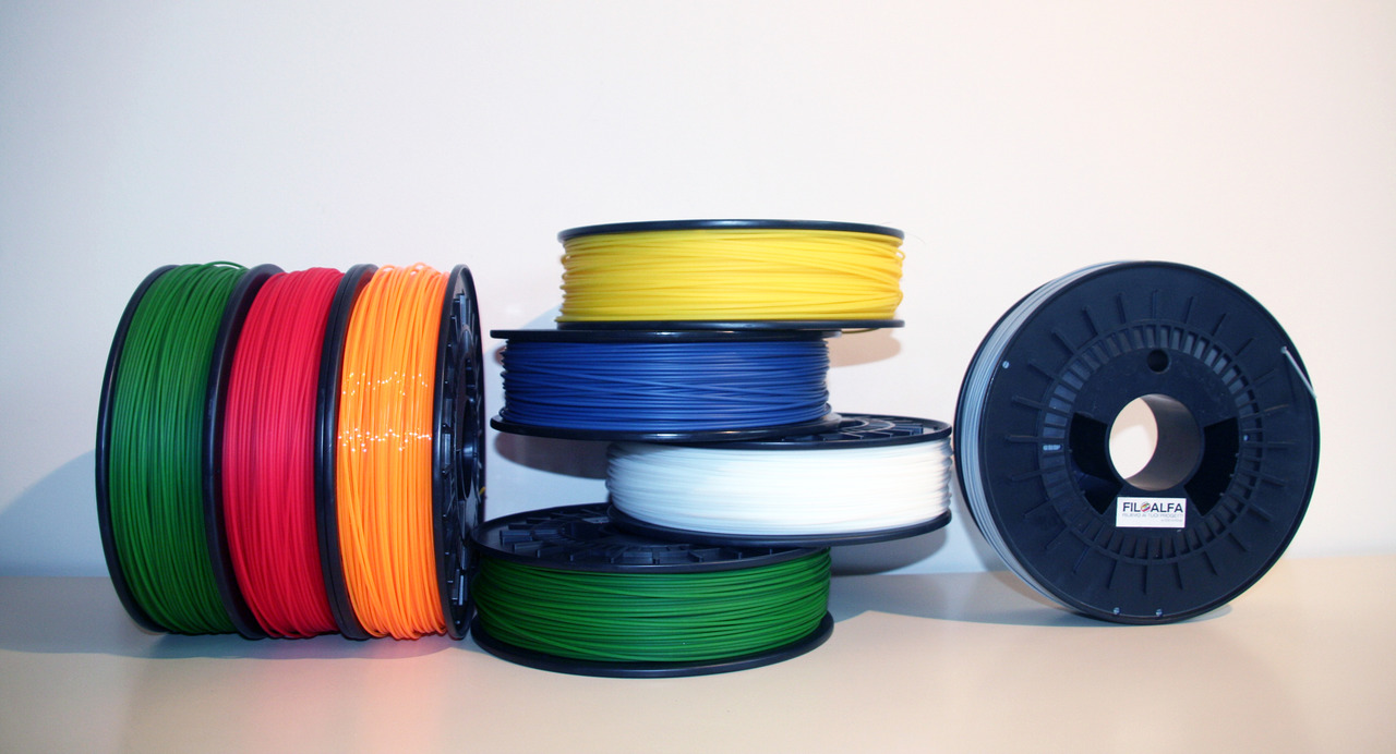 Filamenti italiani innovativi per stampanti 3D